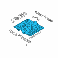 OEM Hyundai Tiburon Panel-Center Floor Diagram - 65111-2C010