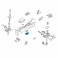 OEM Hyundai Elantra GT Cup Holder Assembly Diagram - 84620-A5000-RY