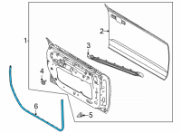 OEM Ford Bronco WEATHERSTRIP ASY - DOOR OPENIN Diagram - M2DZ-9820530-A