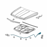 OEM 2020 Cadillac Escalade ESV Release Cable Diagram - 84279471