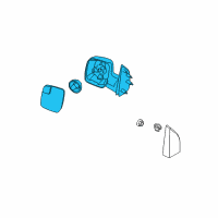 OEM Ford E-250 Mirror Assembly Diagram - AC2Z-17682-AA