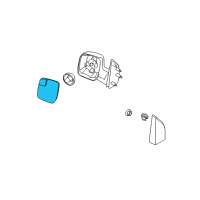 OEM 2012 Ford E-250 Mirror Glass Diagram - AC2Z-17K707-B