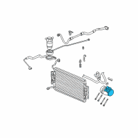 OEM 2002 Chevrolet Malibu Compressor Assembly Diagram - 89018903