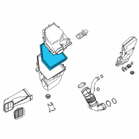 OEM BMW X3 Air Filter Element Diagram - 13-71-8-691-835