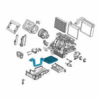OEM Ford Focus Heater Core Diagram - F1FZ-18476-A