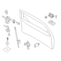 OEM 2009 Lincoln Navigator Striker Plate Screw Diagram - -W714070-S900