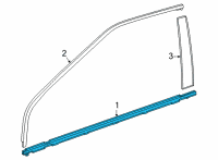 OEM Toyota Mirai Belt Molding Diagram - 75710-62010