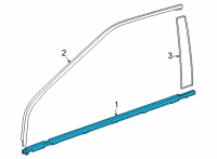 OEM 2016 Toyota Mirai Belt Molding Diagram - 75710-62010