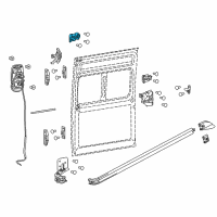 OEM Ram Sliding Door Roller Diagram - 68271842AA