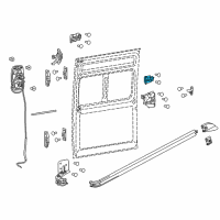 OEM Ram ProMaster 3500 Sliding Door Roller Diagram - 68271843AA