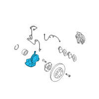 OEM Kia Rondo Front Brake Disc Dust Cover Left Diagram - 517551D000