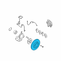 OEM 2010 Kia Rondo Disc-Front Wheel Brake Diagram - 517121D000