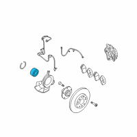 OEM 2008 Kia Rondo Front Wheel Bearing Diagram - 517201D000