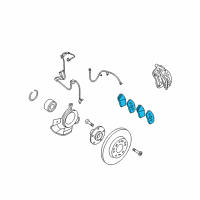 OEM Kia Rondo Pad Kit-Front Brake Diagram - 581011DA00
