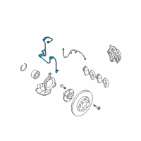 OEM 2009 Kia Rondo Sensor Assembly-Abs Front Wheel Diagram - 956701D000