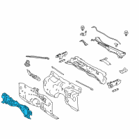 OEM 2015 Lexus RC350 INSULATOR, Dash Panel Diagram - 55223-24061