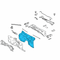 OEM 2019 Lexus IS300 INSULATOR Assembly, Dash Diagram - 55210-53111