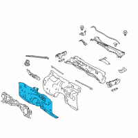 OEM Lexus RC F Panel Sub-Assy, Dash Diagram - 55101-24160