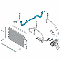 OEM Ford Edge Suction Hose Diagram - K2GZ-19A834-C