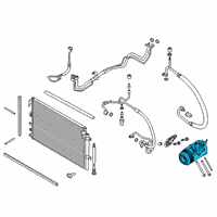 OEM Lincoln Nautilus Compressor Assembly Diagram - K2GZ-19703-A