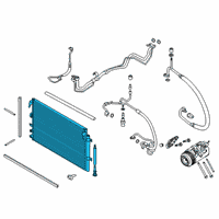 OEM Lincoln Nautilus Condenser Diagram - K2GZ-19712-C