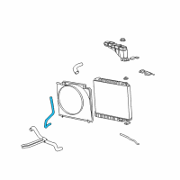 OEM Ford Excursion Overflow Hose Diagram - 3C3Z-8075-AE