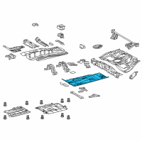 OEM 2017 Toyota Corolla iM Front Floor Pan Diagram - 58111-12920