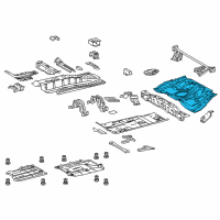 OEM Scion Center Floor Pan Diagram - 58211-12930