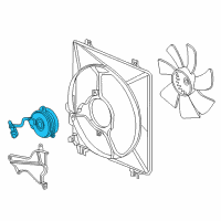 OEM Honda Accord Motor, Cooling Fan Diagram - 38616-5G0-A01