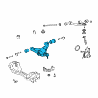 OEM 2008 Lexus LX570 Front Suspension Lower Control Arm Sub-Assembly, No.1 Right Diagram - 48068-60030