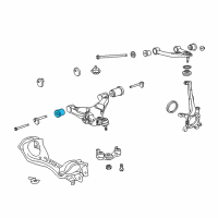 OEM 2014 Toyota Land Cruiser Lower Control Arm Front Bushing Diagram - 48654-60040