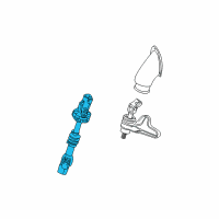OEM 2003 Chevrolet Express 3500 Lower Intermediate Steering Shaft Assembly Diagram - 25846972