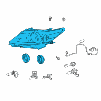 OEM Lexus ES300h Heater Control Housing Sub-Assembly, Left Diagram - 81106-33B30