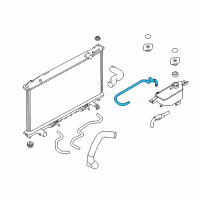 OEM Infiniti Q50 Hose-Reservoir Tank Diagram - 21742-4GN0A