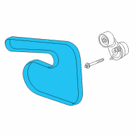 OEM Chevrolet Sonic Serpentine Belt Diagram - 55580052