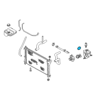 OEM Mercury Thermostat Housing O-Ring Diagram - -W701379-S300