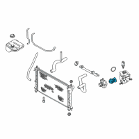 OEM Ford Escort Thermostat Diagram - F8RZ-8575-CA