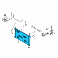 OEM 2001 Ford Focus Radiator Diagram - XS4Z-8005-A