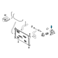 OEM Ford Escort Temperature Sensor Diagram - XS6Z-12A648-CA