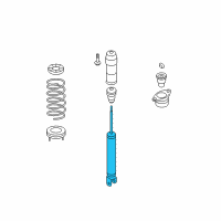 OEM 2008 Kia Rondo Rear Shock Absorber Assembly Diagram - 553111D010