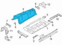 OEM Toyota GR86 Center Floor Pan Diagram - SU003-09494