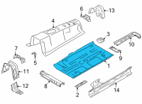 OEM 2022 Toyota GR86 Floor Pan Diagram - SU003-09139