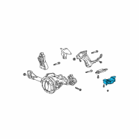 OEM 2004 Dodge Ram 1500 INSULATOR-Transmission Support Diagram - 52110036AC