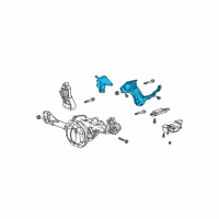 OEM 2004 Dodge Ram 1500 Bracket-Engine Mount Diagram - 52110055AH