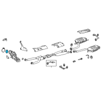 OEM 2018 Lexus LS500 Gasket, Turbine Outlet Diagram - 17279-0W040
