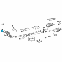 OEM Clamp, Exhaust Pipe Diagram - 17452-70010