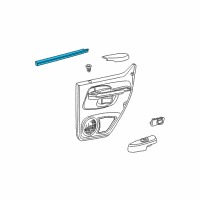 OEM 2001 Ford Explorer Belt Weatherstrip Diagram - F1TZ-7825861-A