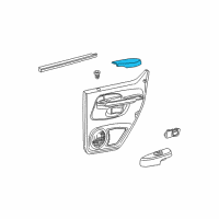 OEM Ford Explorer Sport Trac Armrest Pad Diagram - 1L5Z3527618AAA