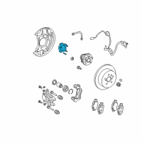 OEM 2014 Toyota Sienna Bearing Retainer Diagram - 42405-45020