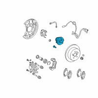 OEM 2015 Toyota Sienna Hub & Bearing Diagram - 42410-08020